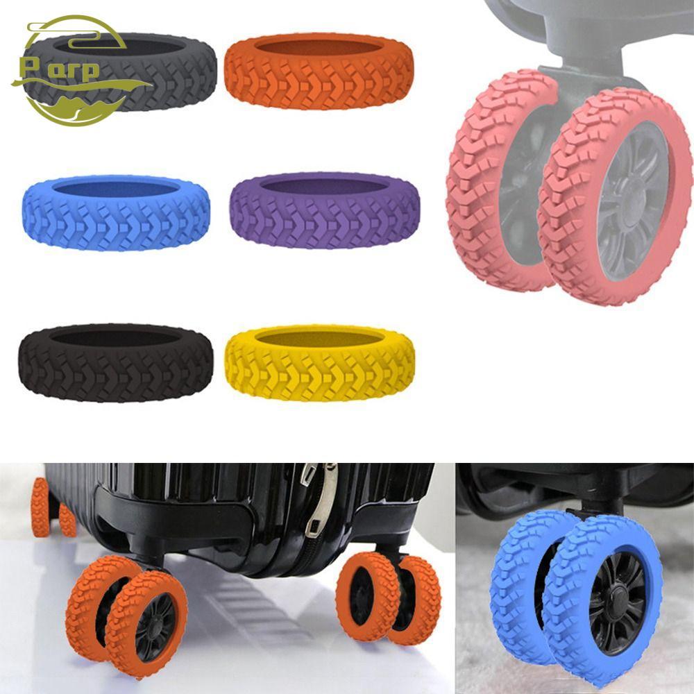 PARPERTY1 8 Pçs/Set Sapatos Rodízio De Bagagem De Viagem , Com Som Silencioso Silicone Mala Rodas Capa De Proteção