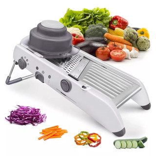 Mandolin Profissional Robusto Cortador Fatiador de Legumes Frutas Aço Inox Fatia Julienne