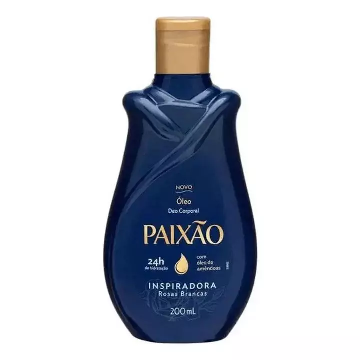Óleo Corporal Paixão Amêndoa Inspiradora Rosas Brancas 200ml
