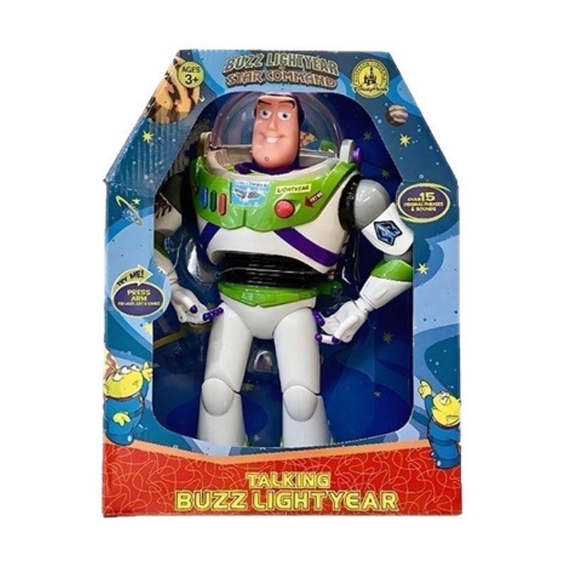 Figura de Ação Falante do Buzz Lightyear de 33cm do Toy Story 4, Brinquedos de Anime, Figura Decorativa PDIU OBTD