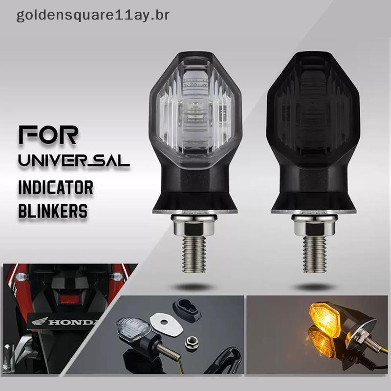 gol Mini Motocicleta LED Luzes De Sinalização 2 Pçs Universal 12V Âmbar Piscas Para Bicicletas Esportivas E Motocicletas