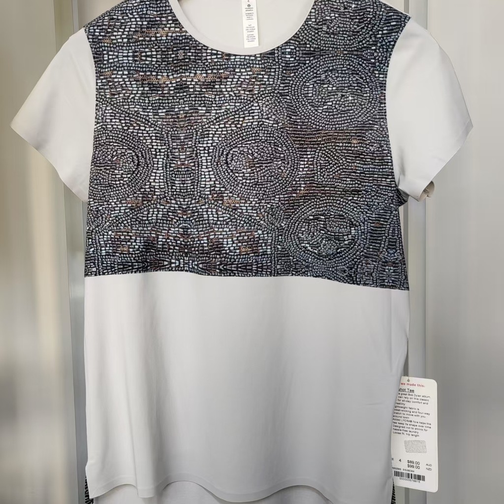 Camiseta instantânea doméstica, versão solta, roupa de ioga, esportes, lazer, absorção de umidade, meia manga