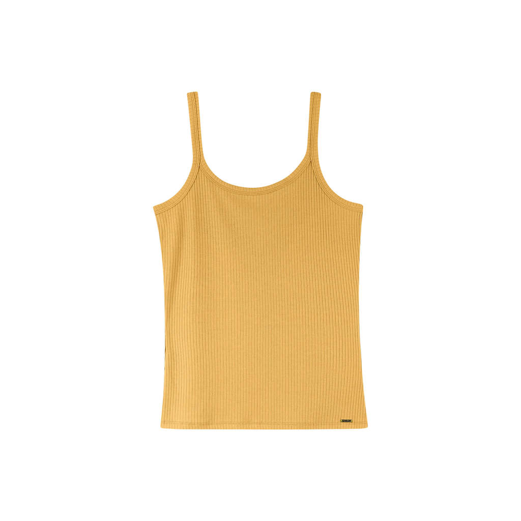 Regata Feminina Básica Marialícia Amarelo