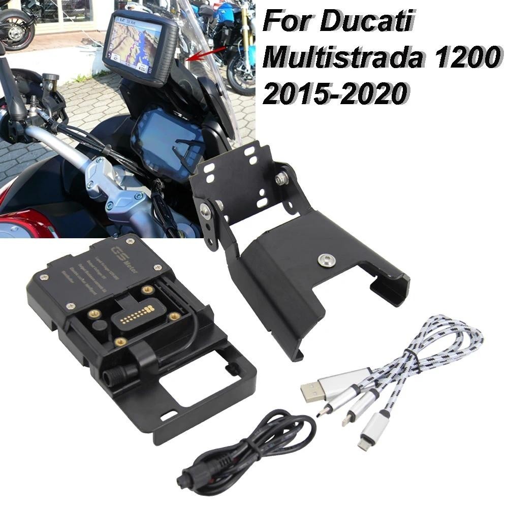 Nova Motocicleta Suporte Do Telefone Móvel De Placa GPS Para Ducati Multistrada 1200 2015 2016 2017 2018 2019 2020