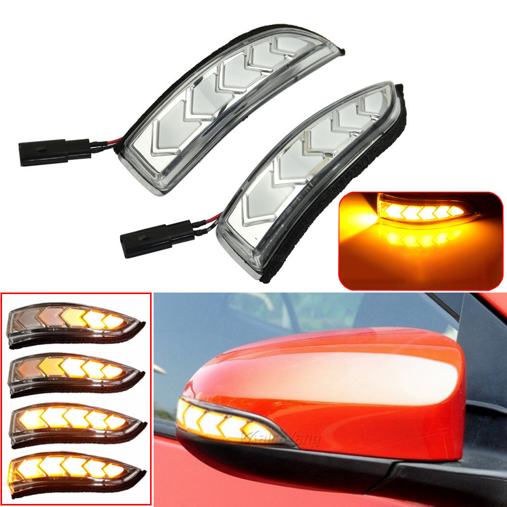 LED DRL Fluindo Lado Espelho Retrovisor Dinâmico Turn Signal Light Lâmpada Para Toyota Vios Altis Yaris Corolla Camry Ac