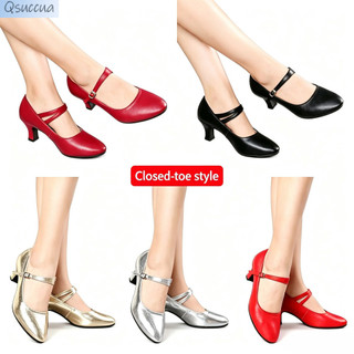 Sapatos De Dança Latina Femininos 3.5/5.5cm Salto Imitação De Couro Salsa Tango Sandálias De Salão