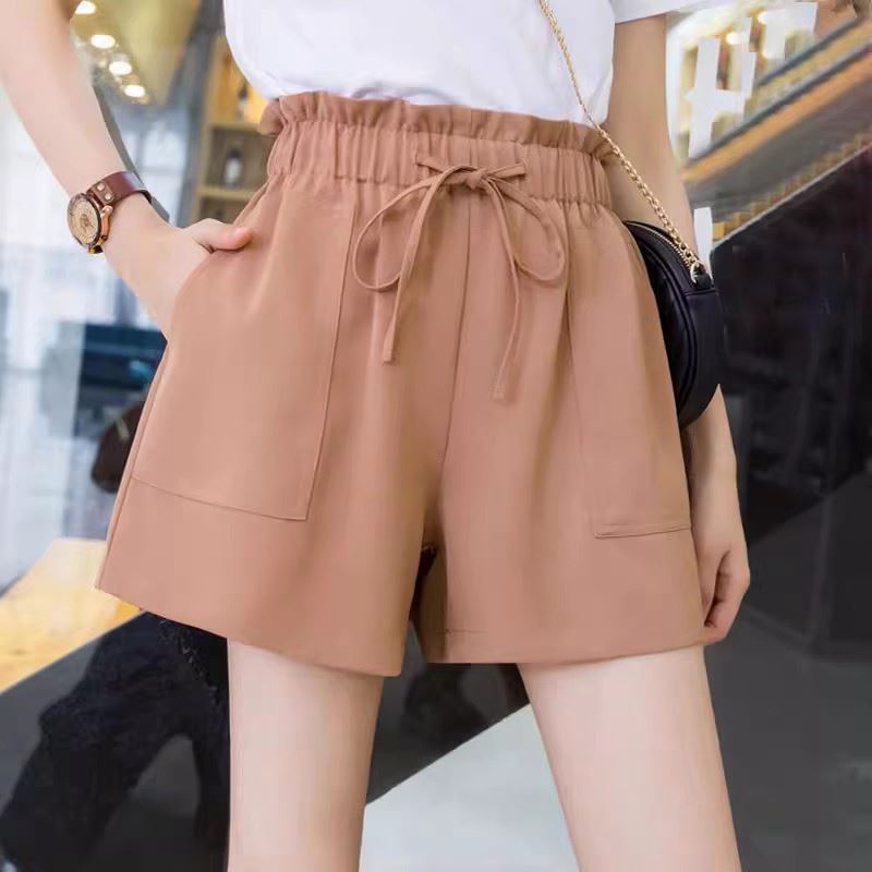 Lazer casa esportes Bud cintura Shorts meninas verão solto moda correndo confortável cintura alta calças quentes moda ex