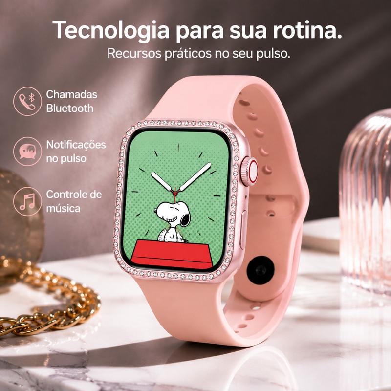 Enviado de São Paulo, smartwatches nas versões mini, profissional e Plus, 38mm e vários tamanhos, design moderno, adequa