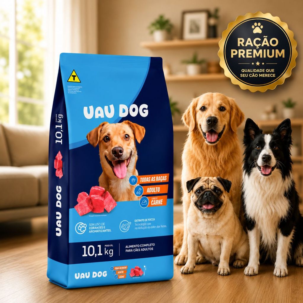Ração UAU DOG ADULTO 10,1 KG