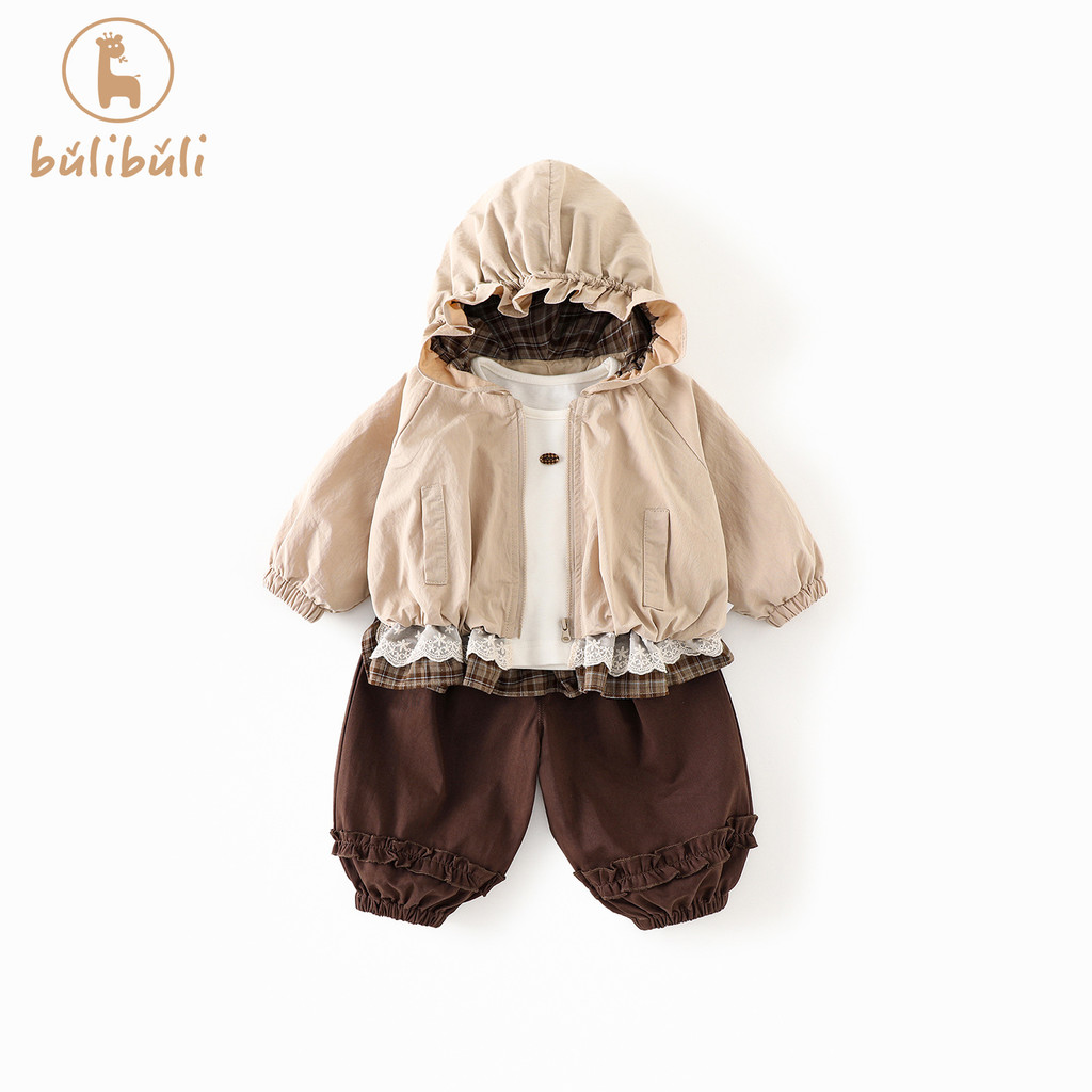 Meninas terno roupas de outono 2026 novo estilo bebê moda com capuz jaqueta camisa de fundo Leggings calças ro
