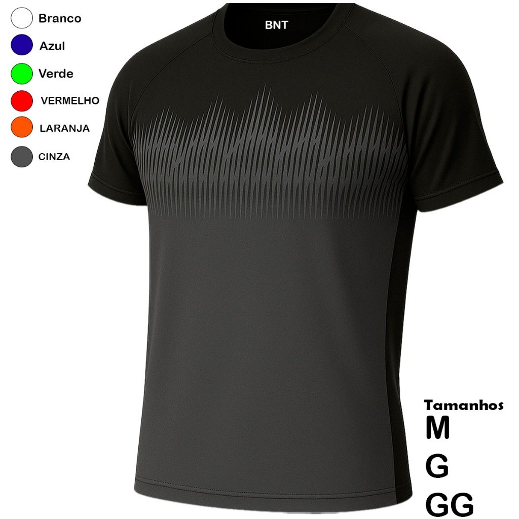 Camiseta Masculina DryFit Treinamento Casual Academia Exercícios Esportivos Correndo Camisa Leve E Confortável