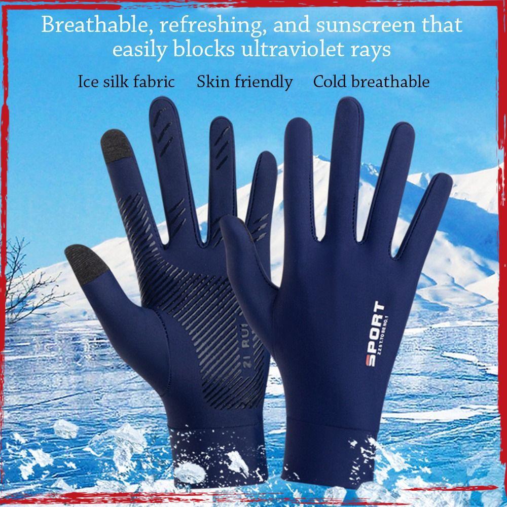 Luvas De Proteção Solar , Elásticas Com UV Anti-Finas Respiráveis De Verão Para Pesca