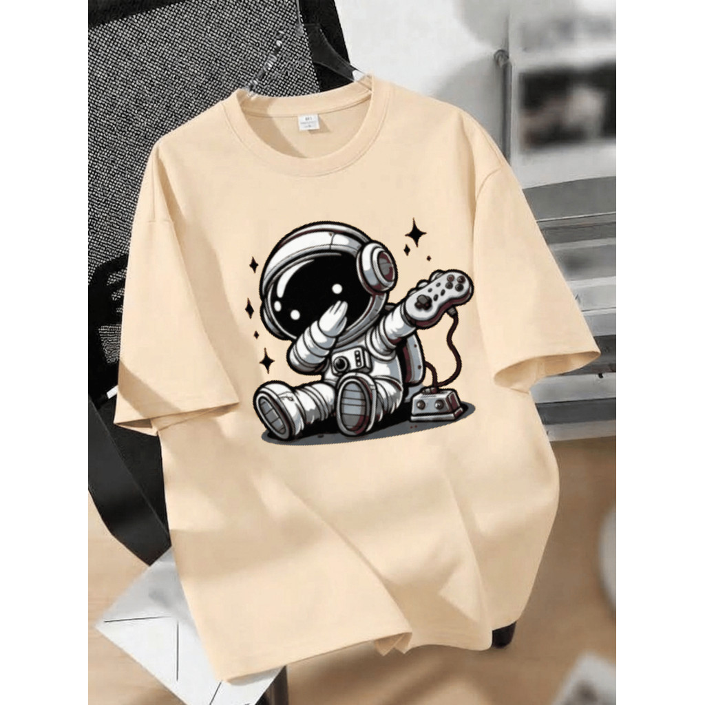 Camiseta Infantil Astronauta Estampa Espacial 100% Algodão Premium Confortável