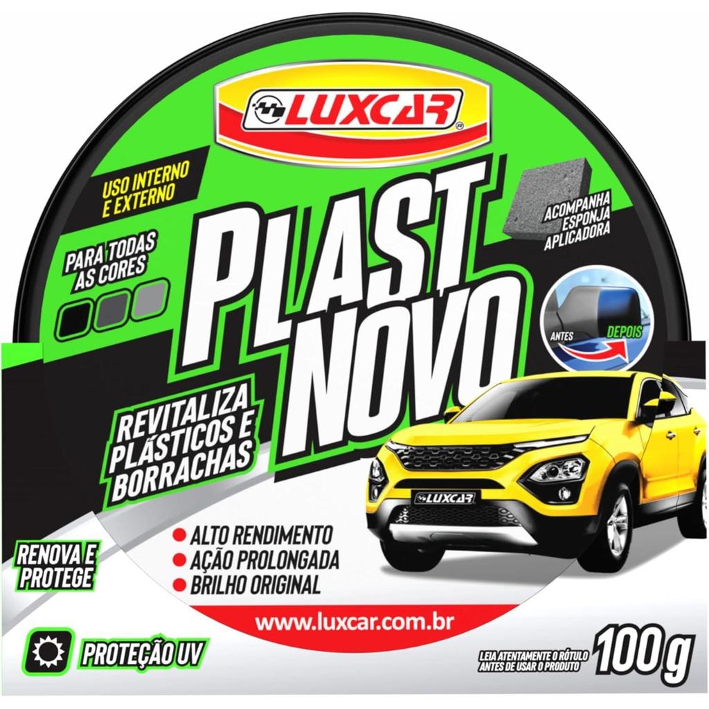 RENOVADOR PLÁSTICO E BORRACHA LUXCAR PLAST NOVO 100G LX4770