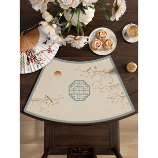 Novo estilo chinês curvo Placemat almofada de isolamento térmico sala de chá Diatom lama absorção de água chá Coaster do