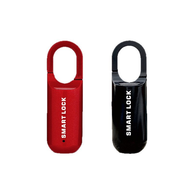Cadeado biométrico para bagagem em miniatura, carregamento USB-C, tempo de espera ultra longo, design criativo, com funç