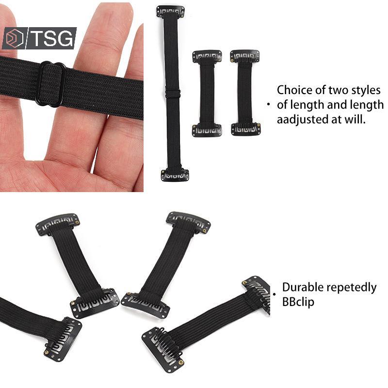 [Trêsgoodstonesgen] 1.5 Cm De Largura Cinto Instant Face Lift Banda Elástico Ajustável Com Grampo De Cabelo Para Aperto 