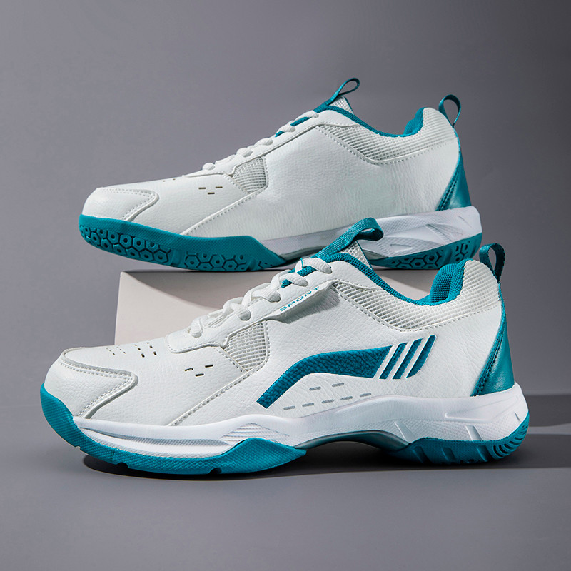 Tênis Badminton tênis de mesa três propósitos sapatos de sola grossa amortecimento rendas Anti-deslizamento sapatos de t