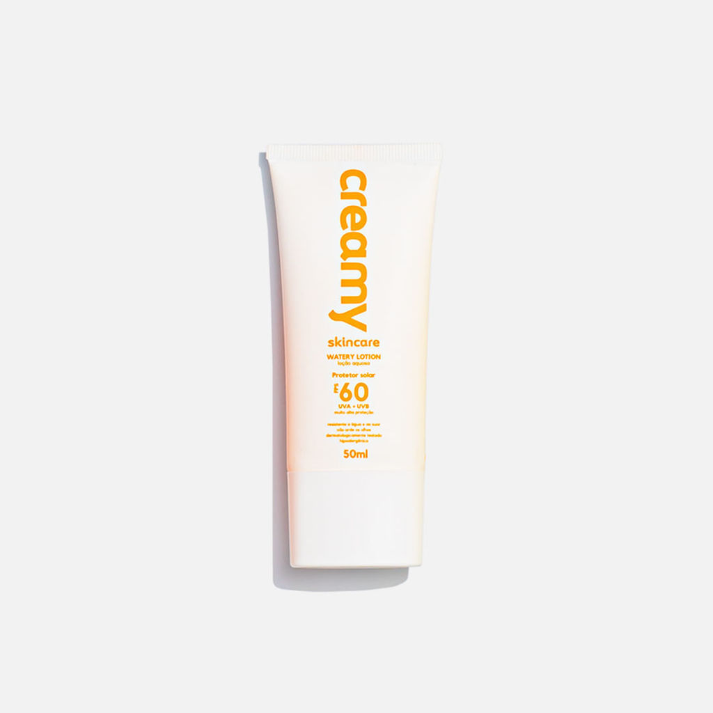 Protetor Solar Creamy Watery Lotion FPS60 Com 50ml
