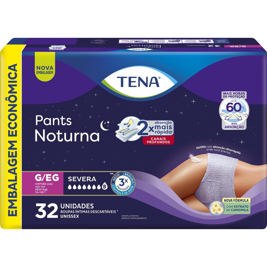 Roupa Íntima Tena Pants Noturna G/EG Leve 32 Pague 28 unidades