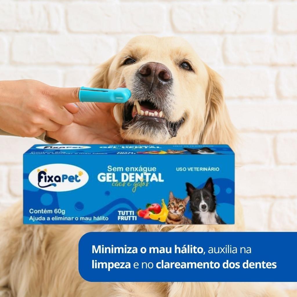 Gel Dental Tutti Frutti 60g Gel Escovação Pet Para Cães e Gatos Sem Enxágue Fixa Pet · foto 2