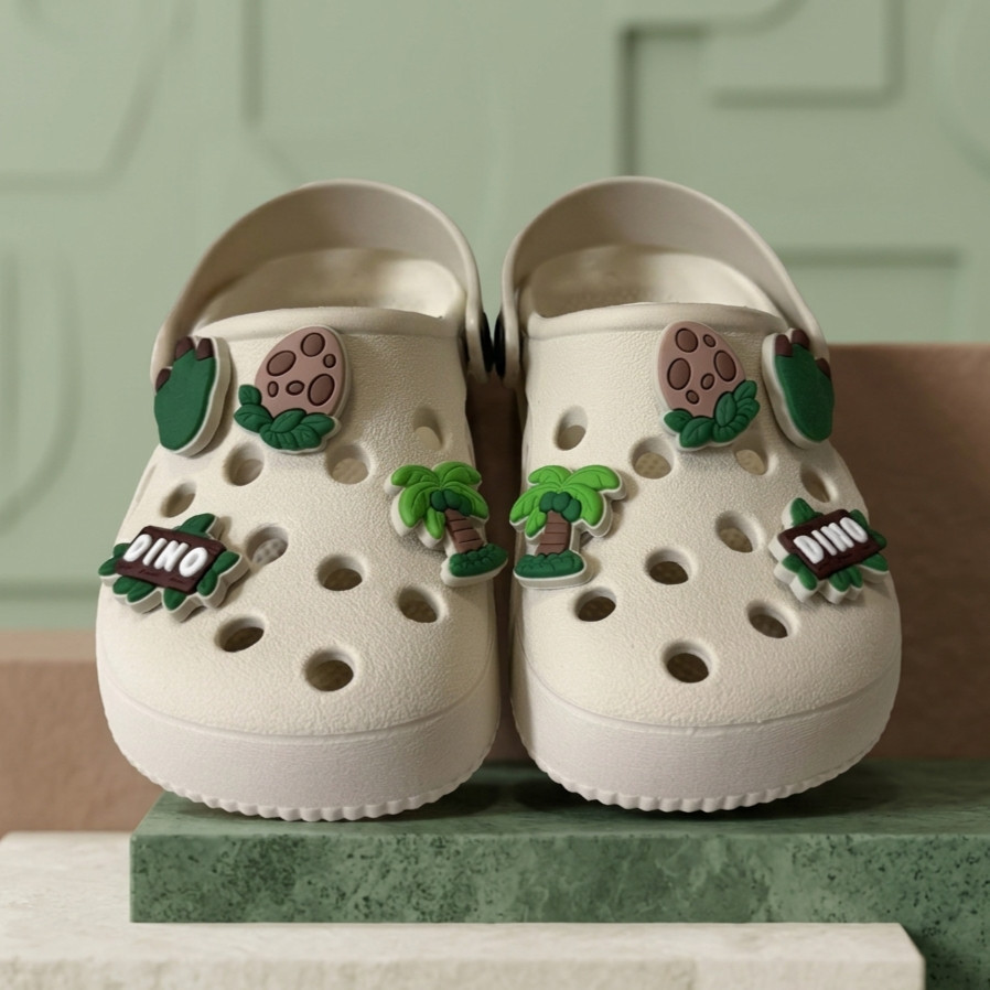 Sandalia Babuche Sandália Masculino +8 Bottons Infantil Menino Personagem Dino Confortável e Macio Antiderrapante