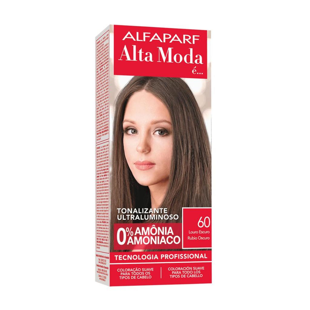 Kit Tonalizante Ultraluminoso Ton Sobre Ton Louro Escuro 6.0 Alfaparf Alta Moda 120G