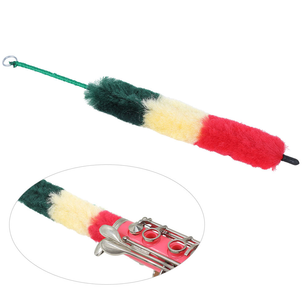 Irfora acessório de escova de limpeza para clarinete macio, kit de ferramentas durável para instrumentos de sopro com
