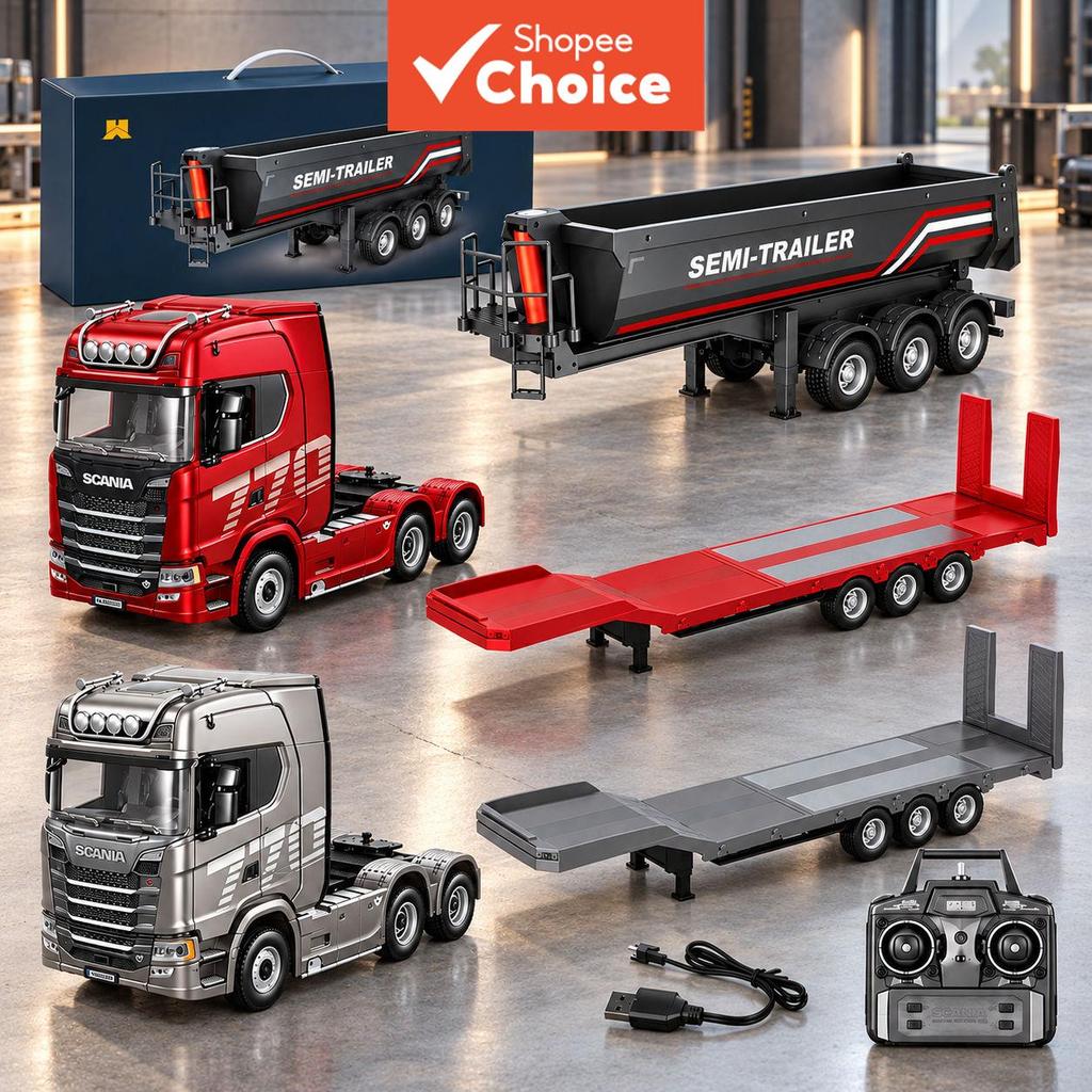 HUINA 1501 1502 770S 1:18 Caminhão Trator RC com Engate para Reboque, Caminhão Controle Remoto, Veículo de Engenharia de