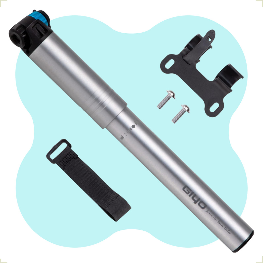 MINI BOMBA ALUMINIO PARA BICICLETA BIKE VALVULA BICO FINO GROSSO GIYO TIPO SENTEC MTB SPEED