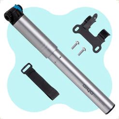 MINI BOMBA ALUMINIO PARA BICICLETA BIKE VALVULA BICO FINO GROSSO GIYO TIPO SENTEC MTB SPEED
