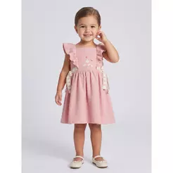 Vestido Infantil Para Menina - ROSA
