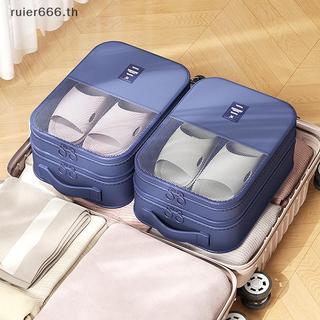 ruier Bolsa De Armazenamento De Sapatos De Viagem Portátil Bagagem Três Camadas .
