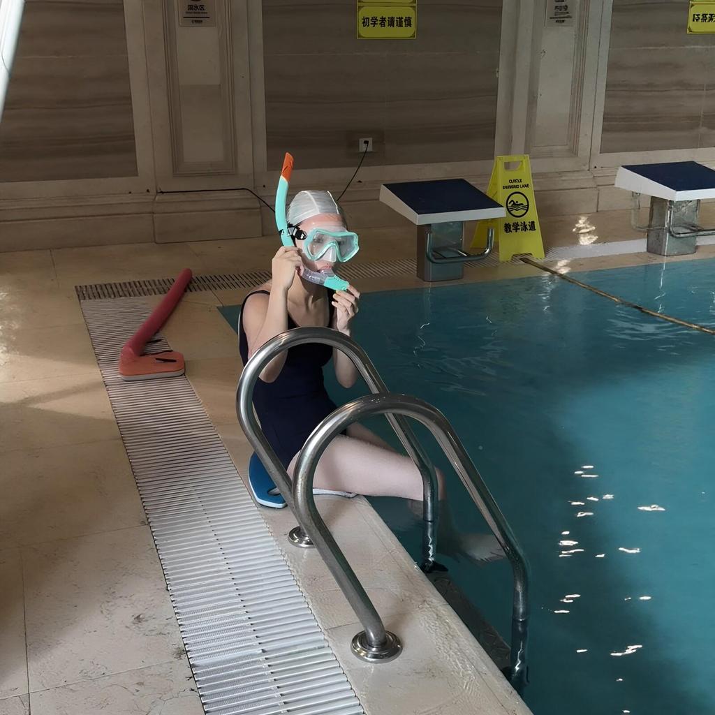Natação snorkel mergulho totalmente seco snorkel máscara de mergulho natação não-ventilante Anti-asfixia água natação T