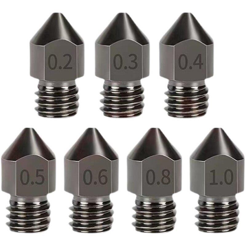Acessórios para impressora 3D de alta qualidade Bico MK8 1.75mm Consumíveis 0.2-1.0mm Aço temperado rígido reforçado res