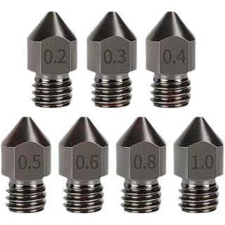Acessórios para impressora 3D de alta qualidade Bico MK8 1.75mm Consumíveis 0.2-1.0mm Aço temperado rígido reforçado res