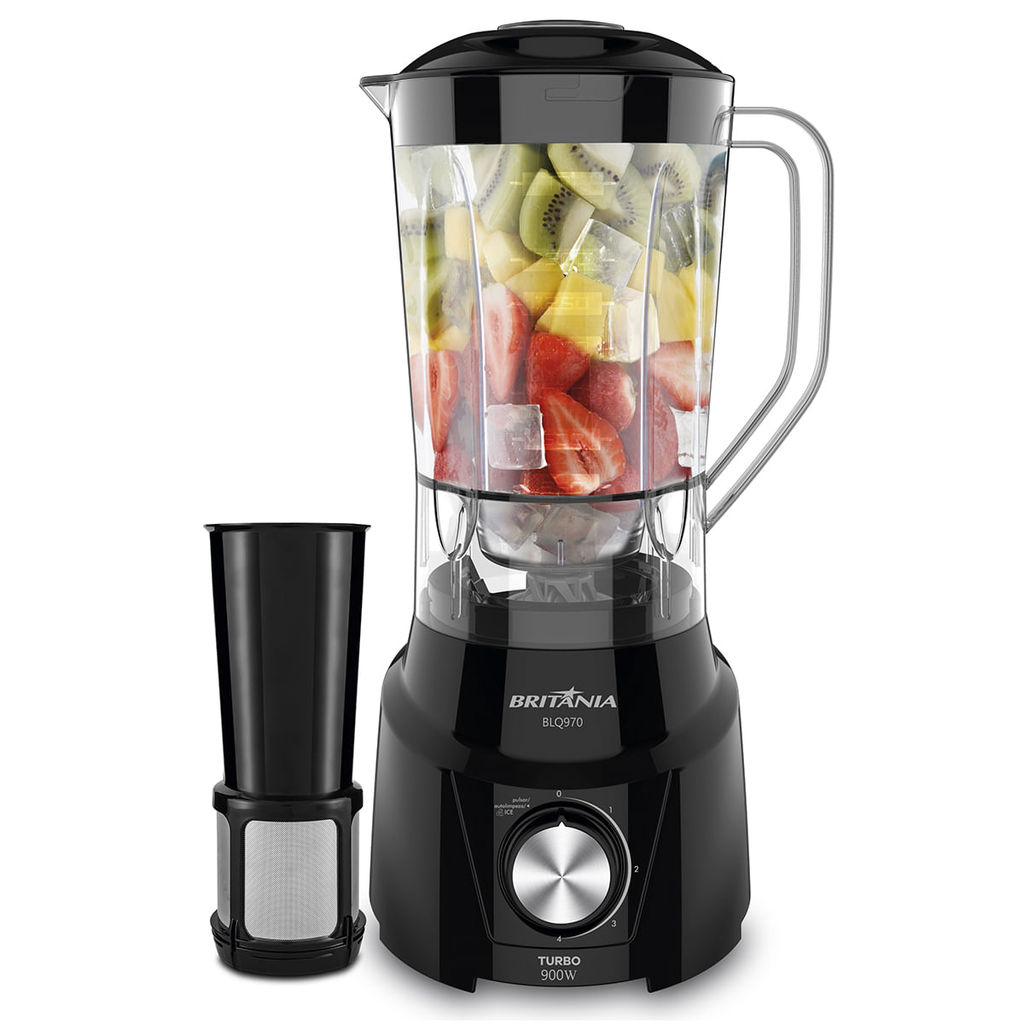 Liquidificador Britânia 2,6L 900W 4 Lâminas BLQ970P Turbo · foto 2
