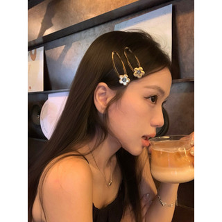 Vibração vintage! Prendedor de cabelo de flor de metal strass Prendedor de cabelo de Liu Hai Prendedor de cabelo Prended