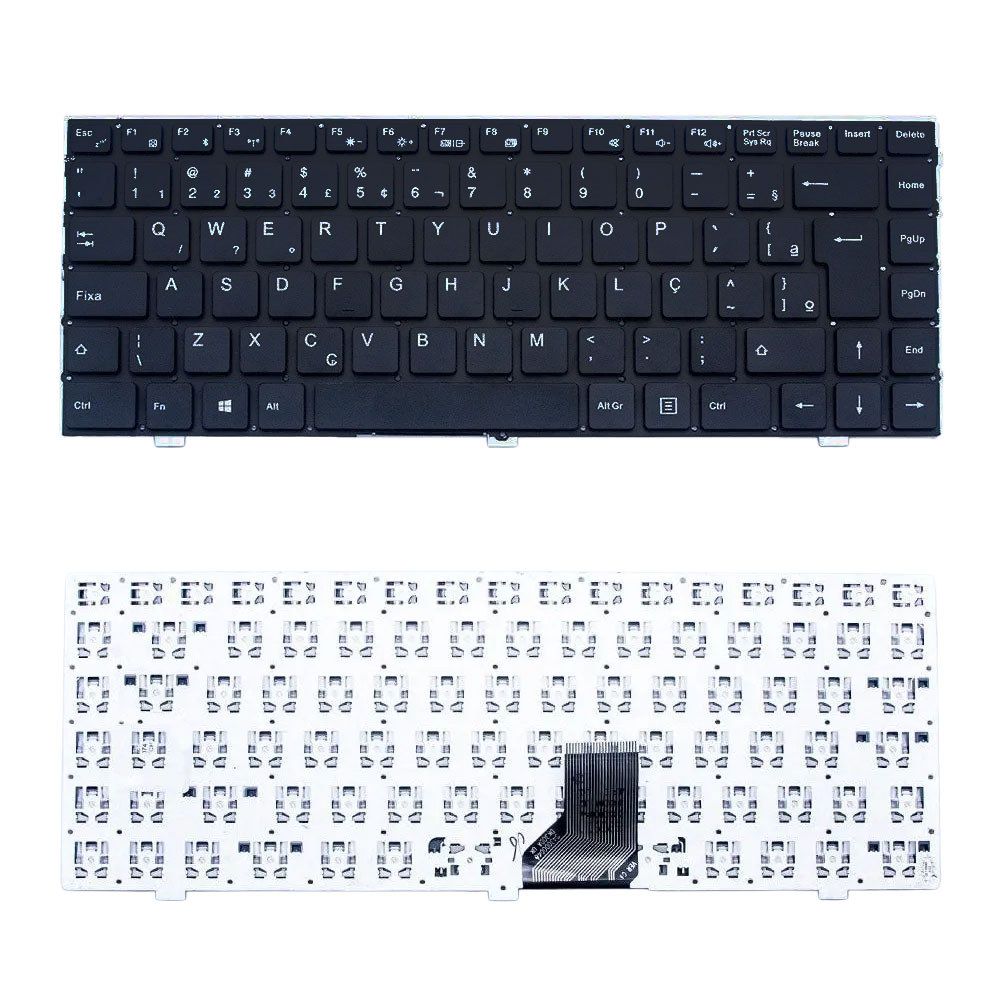 Teclado para Notebook compatível com Part Number K1640 DK300 ABNT2