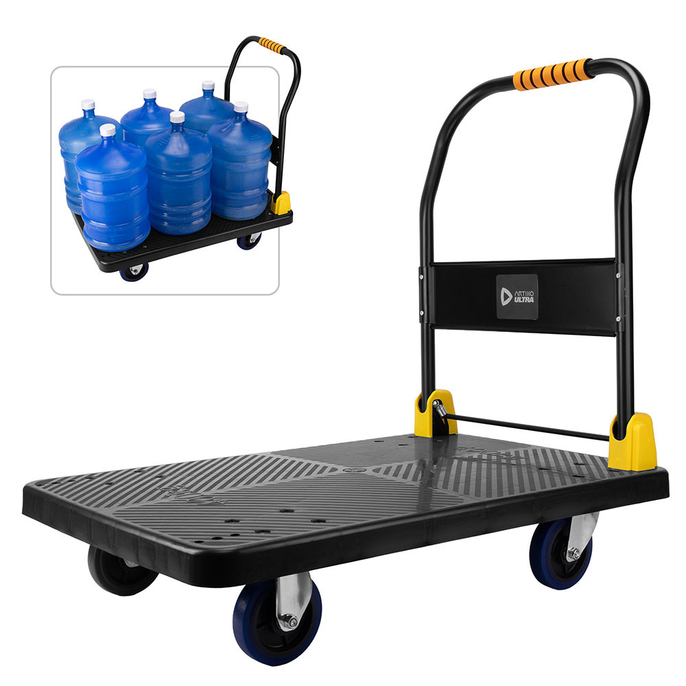 Carrinho Plataforma de Carga Dobrável Multiuso Artiko Ultra HeavyDuty Reforçado Até 400kg em Oferta na Shopee