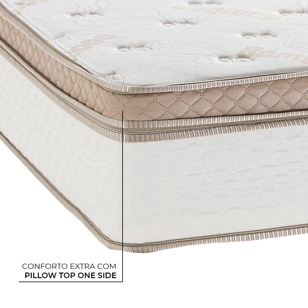 Colchão King Molas Ensacadas Herval Pallace Bambu, 32x193x203 cm