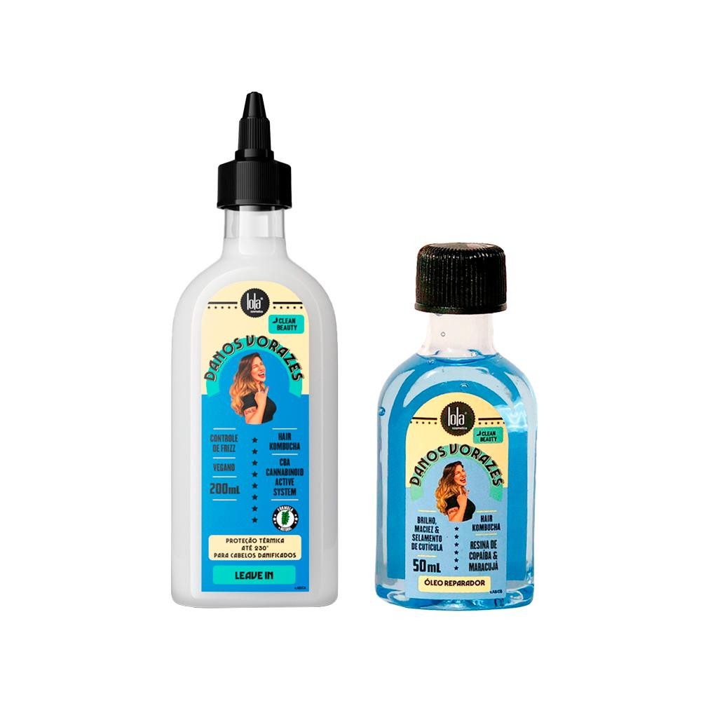 Kit Lola From Rio Danos Vorazes - Óleo 50ml + Leave-In 200ml em Oferta na Shopee