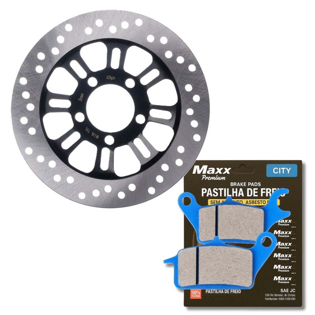 Disco de Freio Dianteiro Cg 150 Fan Cbs 2025 / Cg 160 Start Cbs + Pastilhas