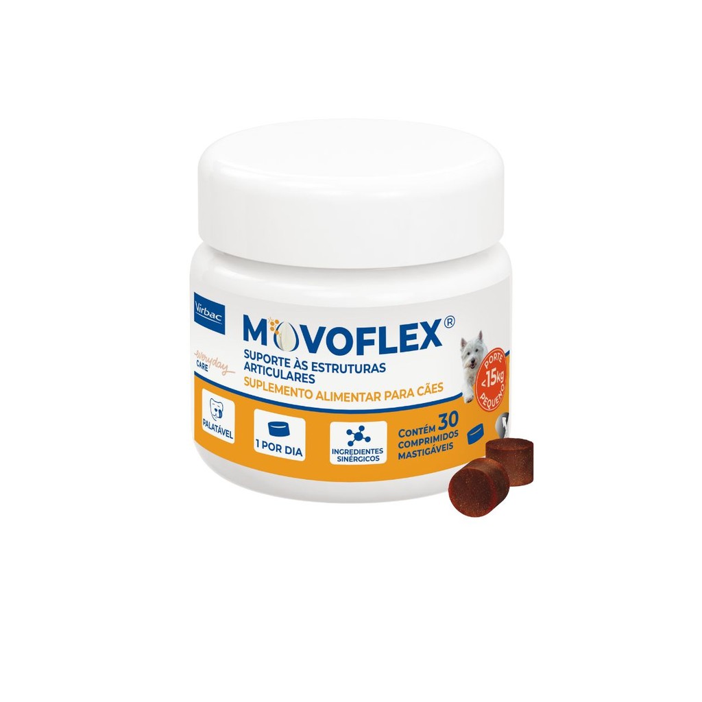 Movoflex Suplemento Para Cães Pequenos 2 a 15kg Articulações em Oferta na Shopee