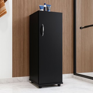 Armário Multiuso com Pézinho, Organizador com 1 Porta e Prateleiras Internas para Banheiro em Oferta na Shopee