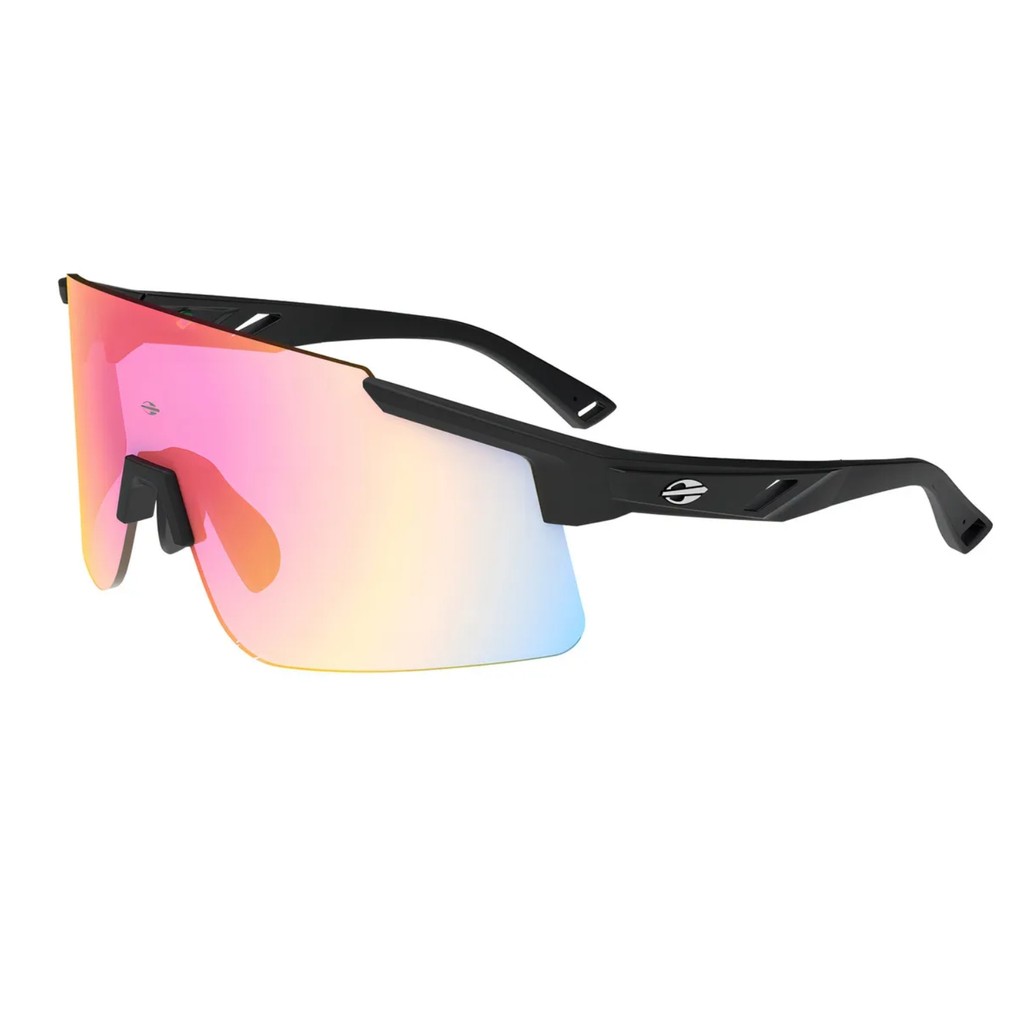 OCULOS SOL MORMAII ESPORTIVO GRAND TOUR 2 PRETO FOSCO LENTE VERMELHO REVO