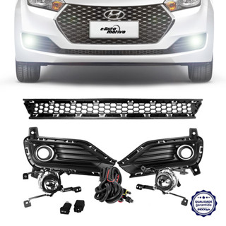 Farol de Milha Hyundai HB20 2016 a 2019 Shocklight Auxiliar Neblina Botão Original Kit em Oferta na Shopee