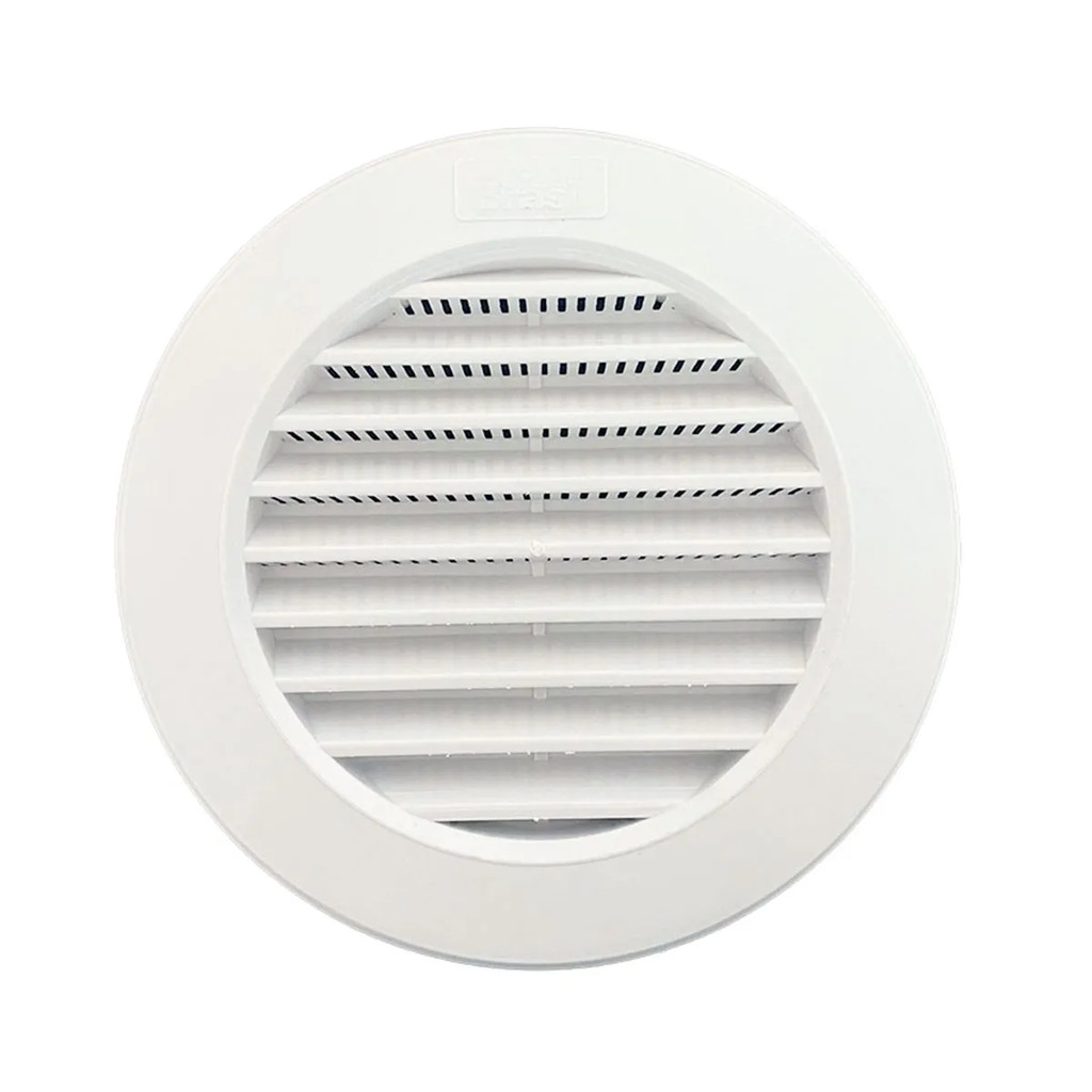 Grade De Ventilação 150mm Para Duto Ar Exaustão Branco