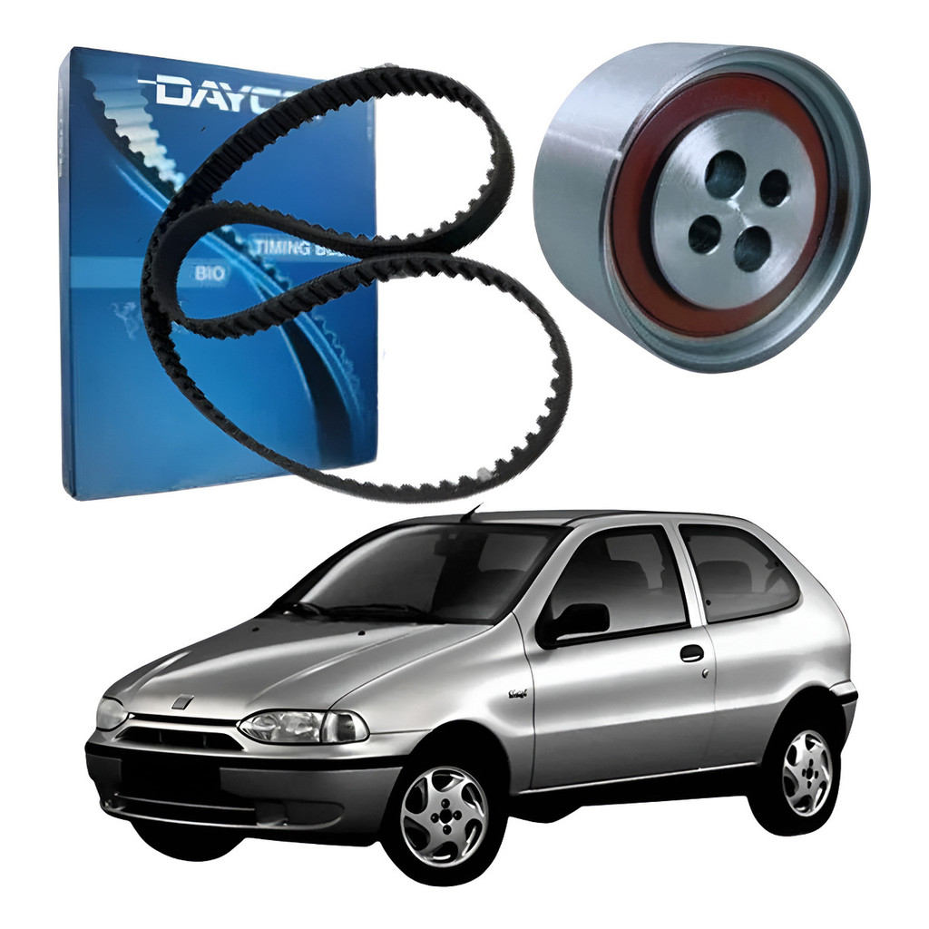 Correia Dentada + Tensor Para Fiat Palio Siena Uno Fire 1.0
