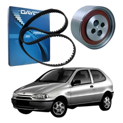 Correia Dentada + Tensor Para Fiat Palio Siena Uno Fire 1.0
